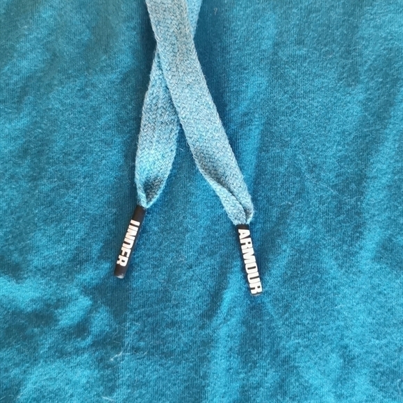 Under Armour Blue Hooded Tank Mesh Details Small - Picture 5 of 6